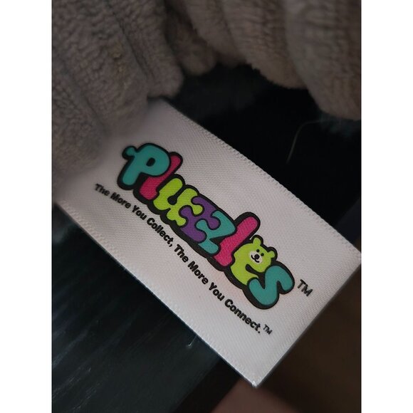 2024 Pluzzles Gray Dog Plush Stuffed Animal Puzzle Piece Yoonique - Picture 4 of 8